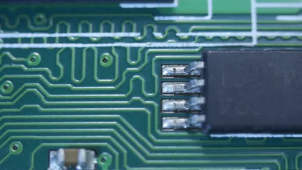 Technical Background Macro - Tracks Between Chips