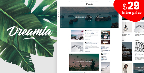 Dreamla – Clean WordPress Blog