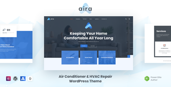 Aira – Conditioning & HVAC Repair WordPress