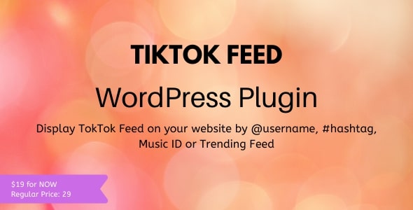 TikTok Feed – WordPress Plugin