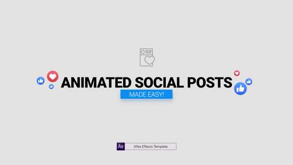 Animated Social Posts - VideoHive 26001764