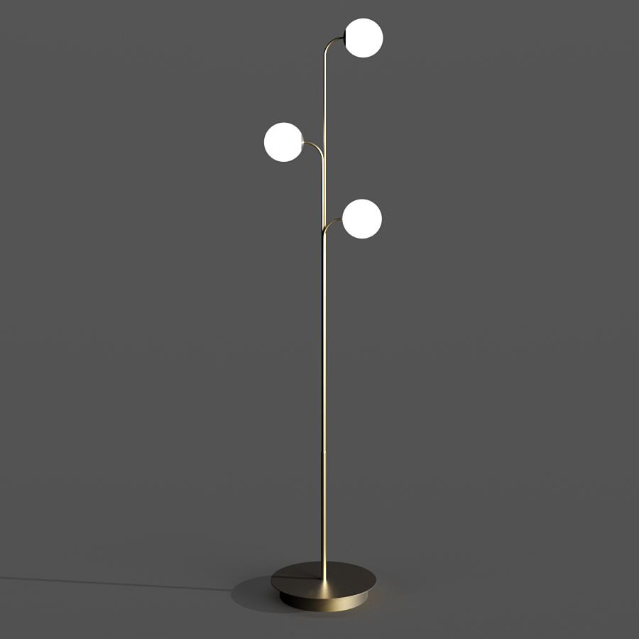 opal glass floor lamp