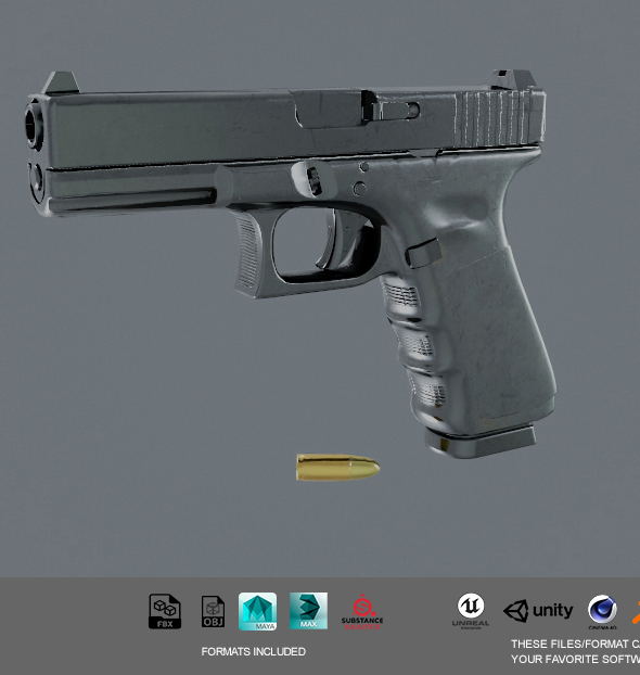 3D model Glock - 3Docean 26785778