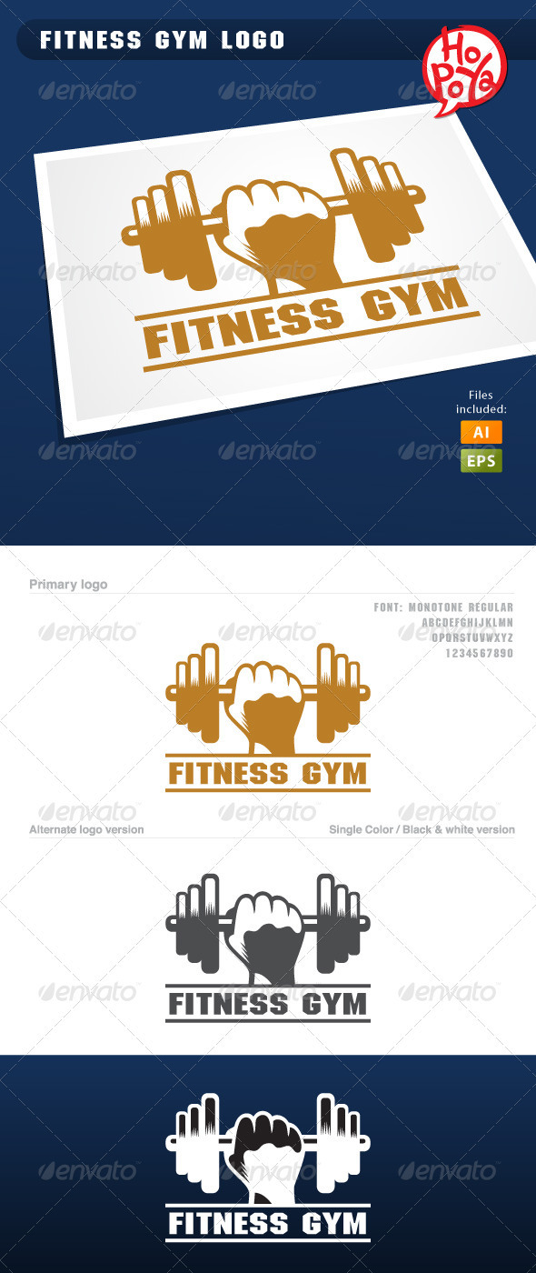Fitness Gym Logo - Objects Logo Templates