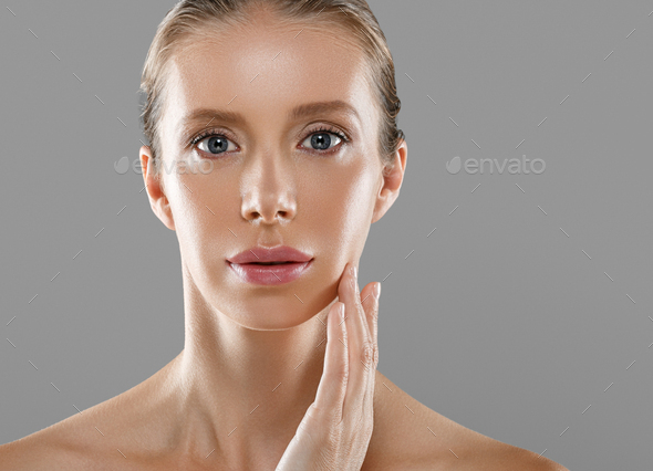 Woman middle age beauty skin, skin care concept, healthy fresh and beautiful.