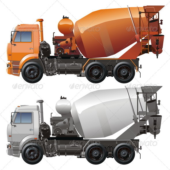 Download Cement Truck By Mechanik Graphicriver