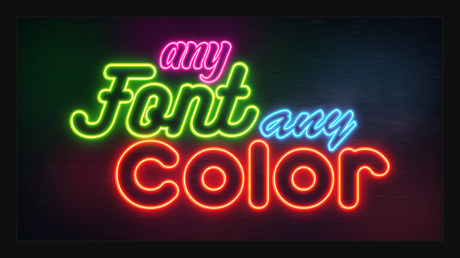 neon lights text photoshop style download