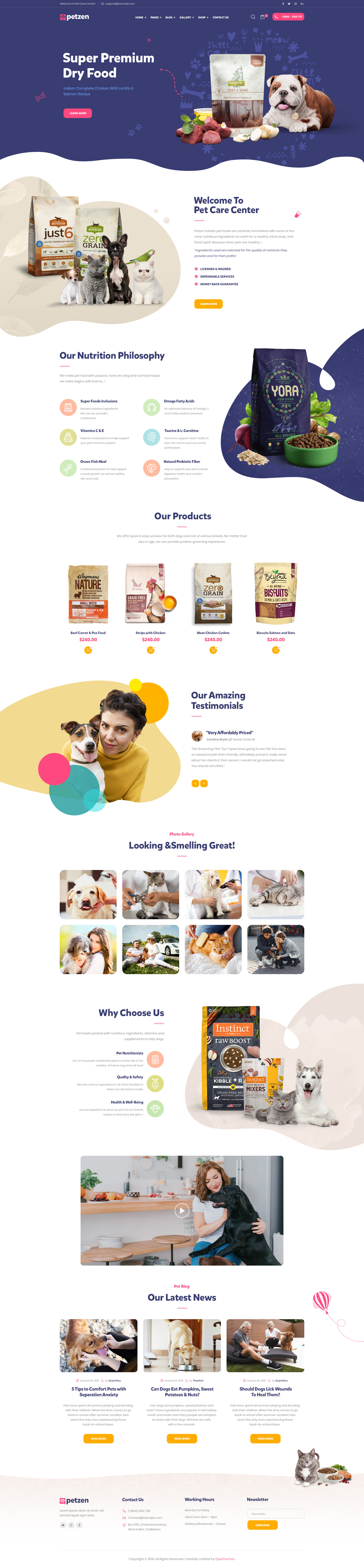 Petzen - Pet Care Shop WordPress Theme by themelexus | ThemeForest