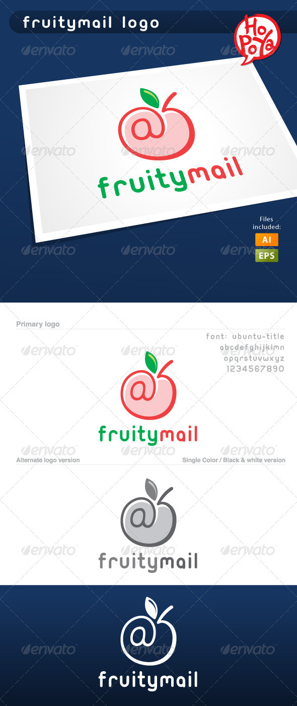Fruitymail Logo - Symbols Logo Templates