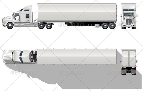 Download Semi-truck by Mechanik | GraphicRiver