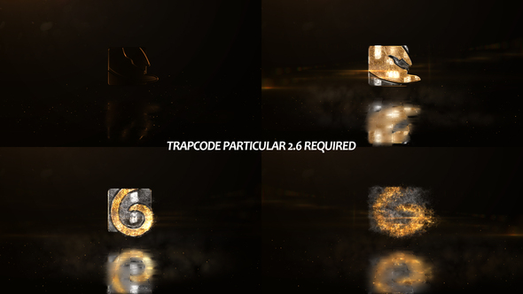 Glowing Particals Logo - VideoHive 26805971