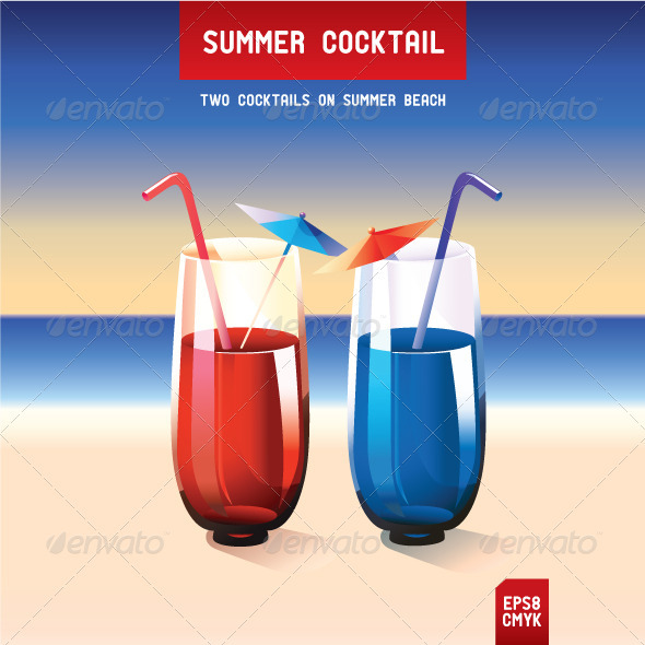 Summer Cocktail - Food Objects