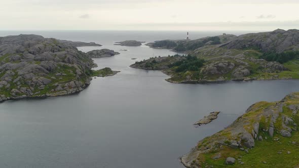 Drone Flying Around Eigerøy Lighthouse In Norway, Drone Stock Footage By Drone Rune 2 alt
