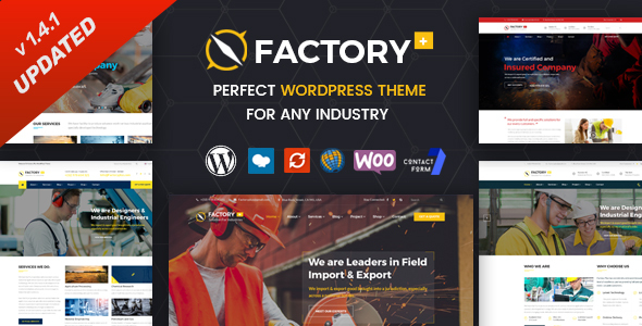 Factory Plus - Industry and Construction WordPress Theme