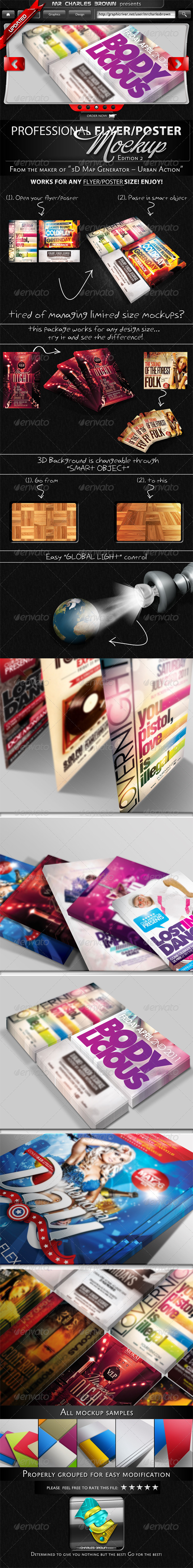Professional Flyer & Poster Mockup Bundle 2