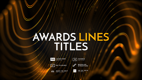 Awards Lines Titles - VideoHive 26786332