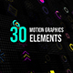 30 Motion Graphic Elements - VideoHive Item for Sale