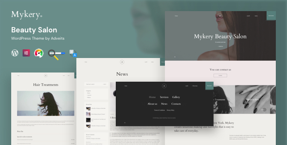 Mykery - Beauty Salon WordPress Theme
