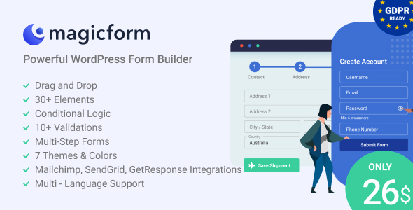 MagicForm – Next Generation WordPress Form Builder