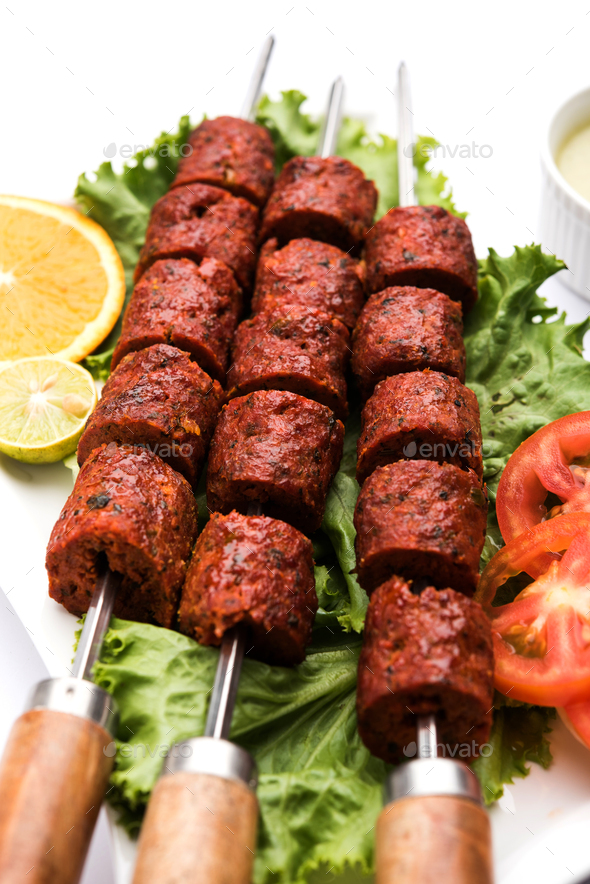 Mutton Seekh Kabab Stock Photo by stockimagefactory | PhotoDune