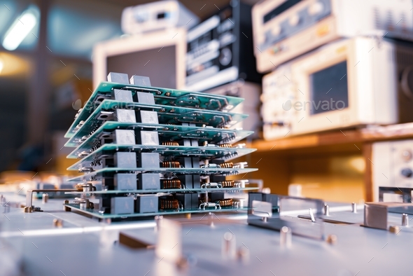 Microchips Are Stacked On Top Of Each Other Stock Photo By YouraPechkin