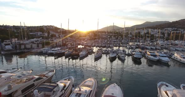Bodrum holiday resort seashore marina sunlight alt