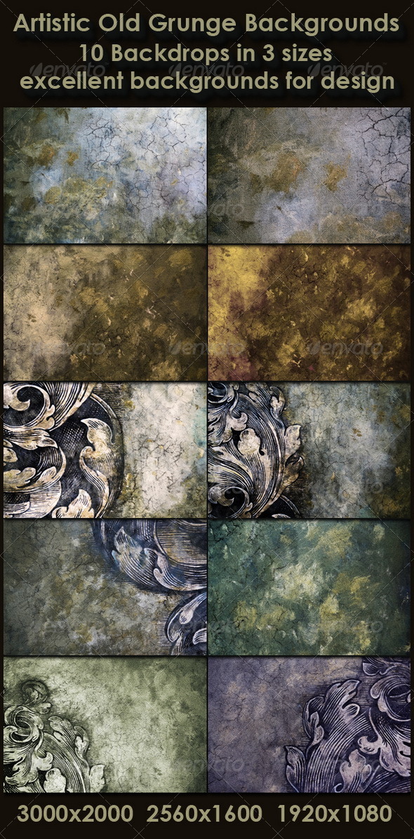 Artistic Old Grunge Backgrounds - Miscellaneous Backgrounds