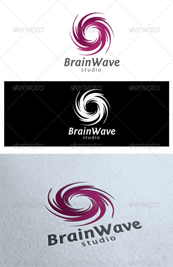 Brainwave logo - Symbols Logo Templates