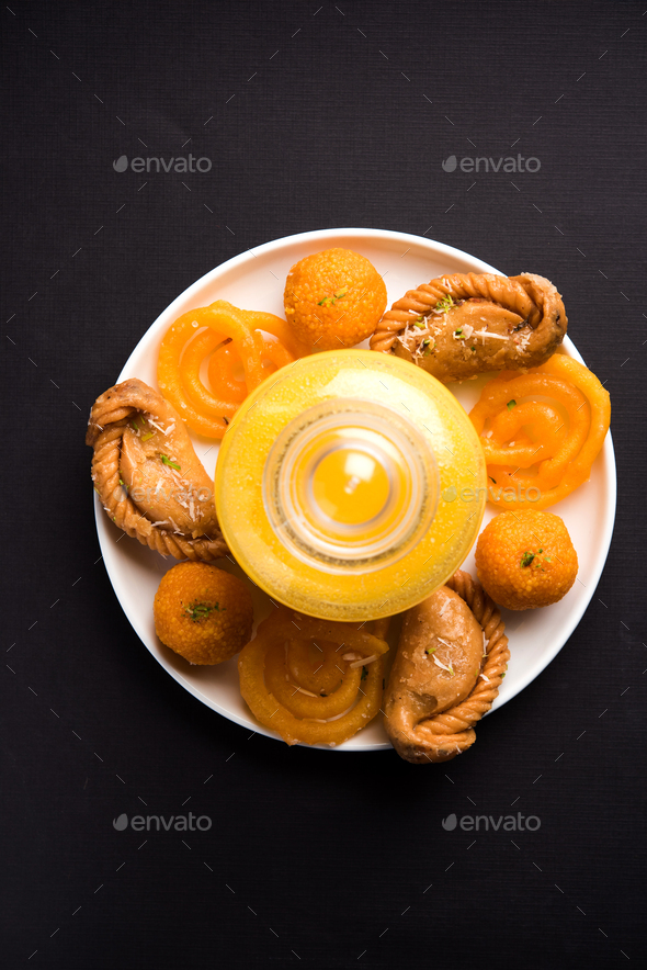 Indian Sweets with Ghee Stock Photo by stockimagefactory PhotoDune