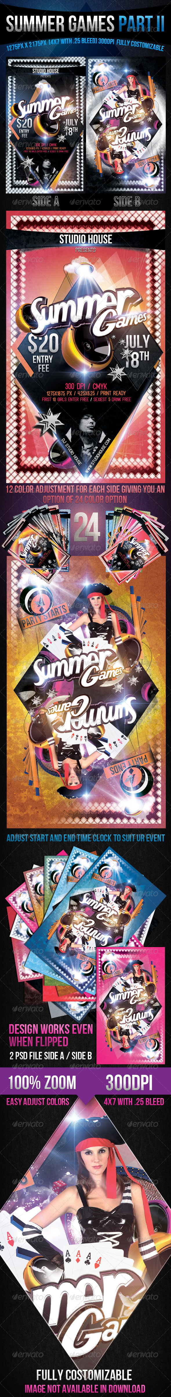 Summer Games Part 2 - Events Flyers