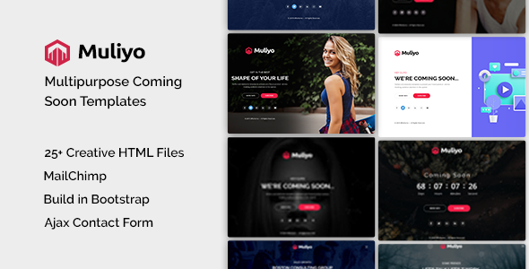 Muliyo | Multipurpose Coming Soon HTML Template