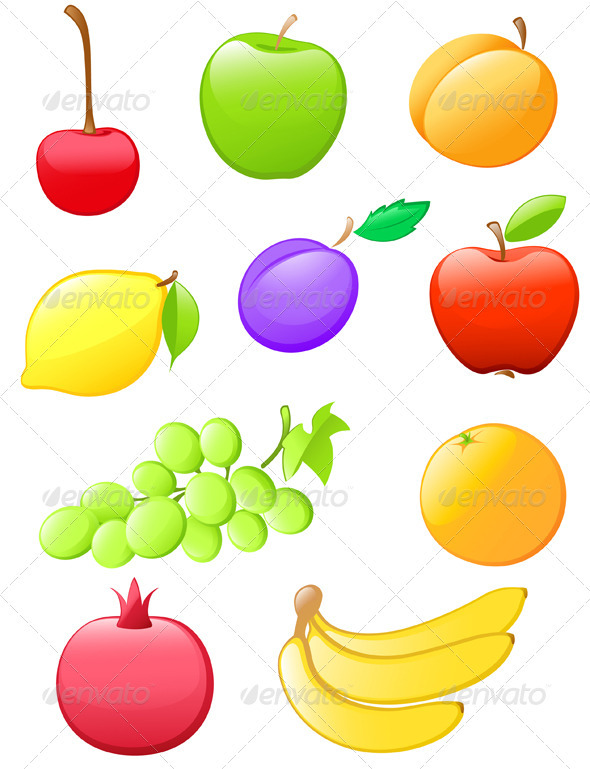Glossy Fruit Icons