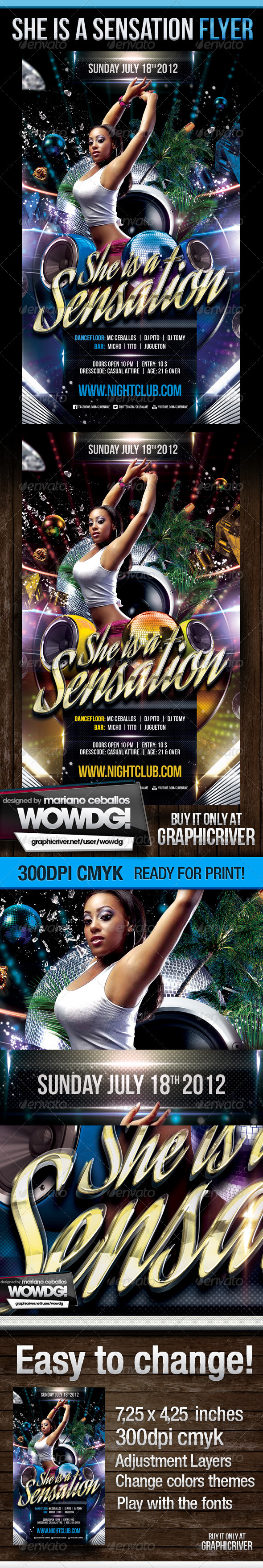 She is a Sensation - Clubs & Parties Events