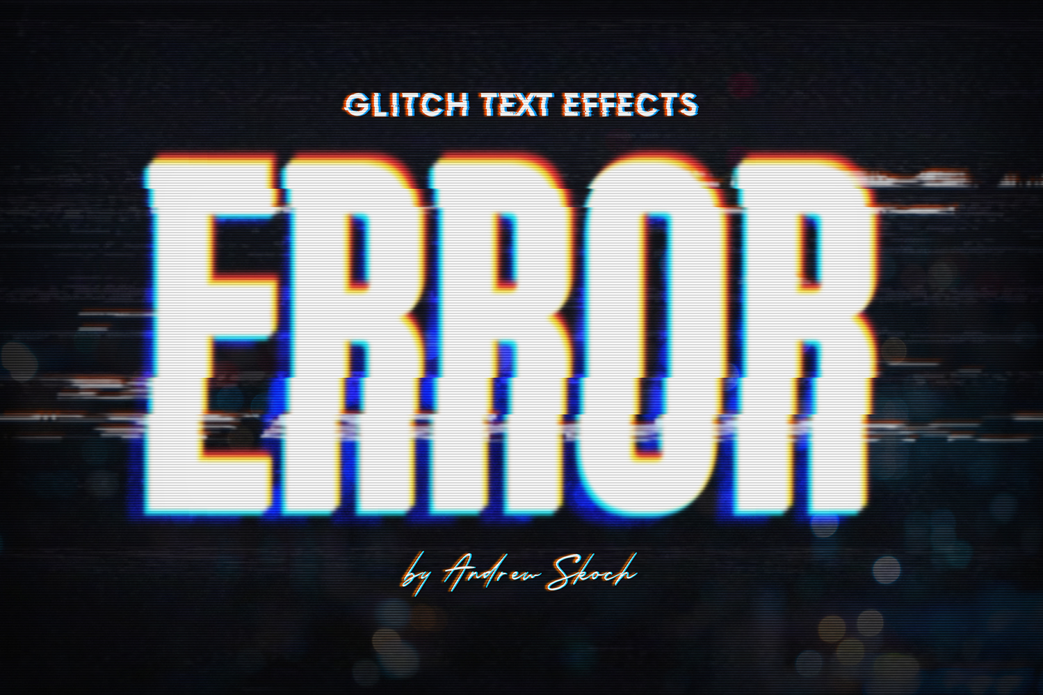 Glitch Text Effects, Add-ons | GraphicRiver