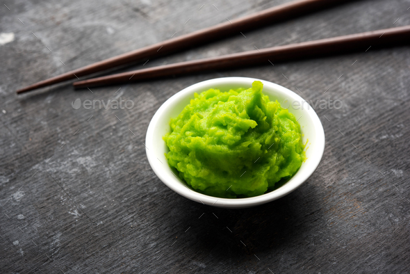 Wasabi Sauce - Stock Photo - Images
