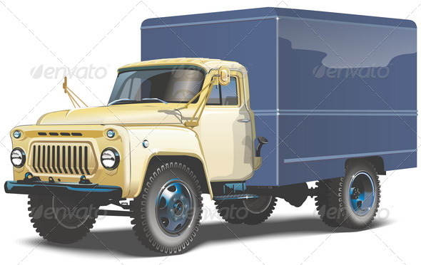 Commercial Truck - Man-made Objects Objects