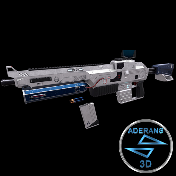 Sci-fi Rifle (Magazine - 3Docean 26851142