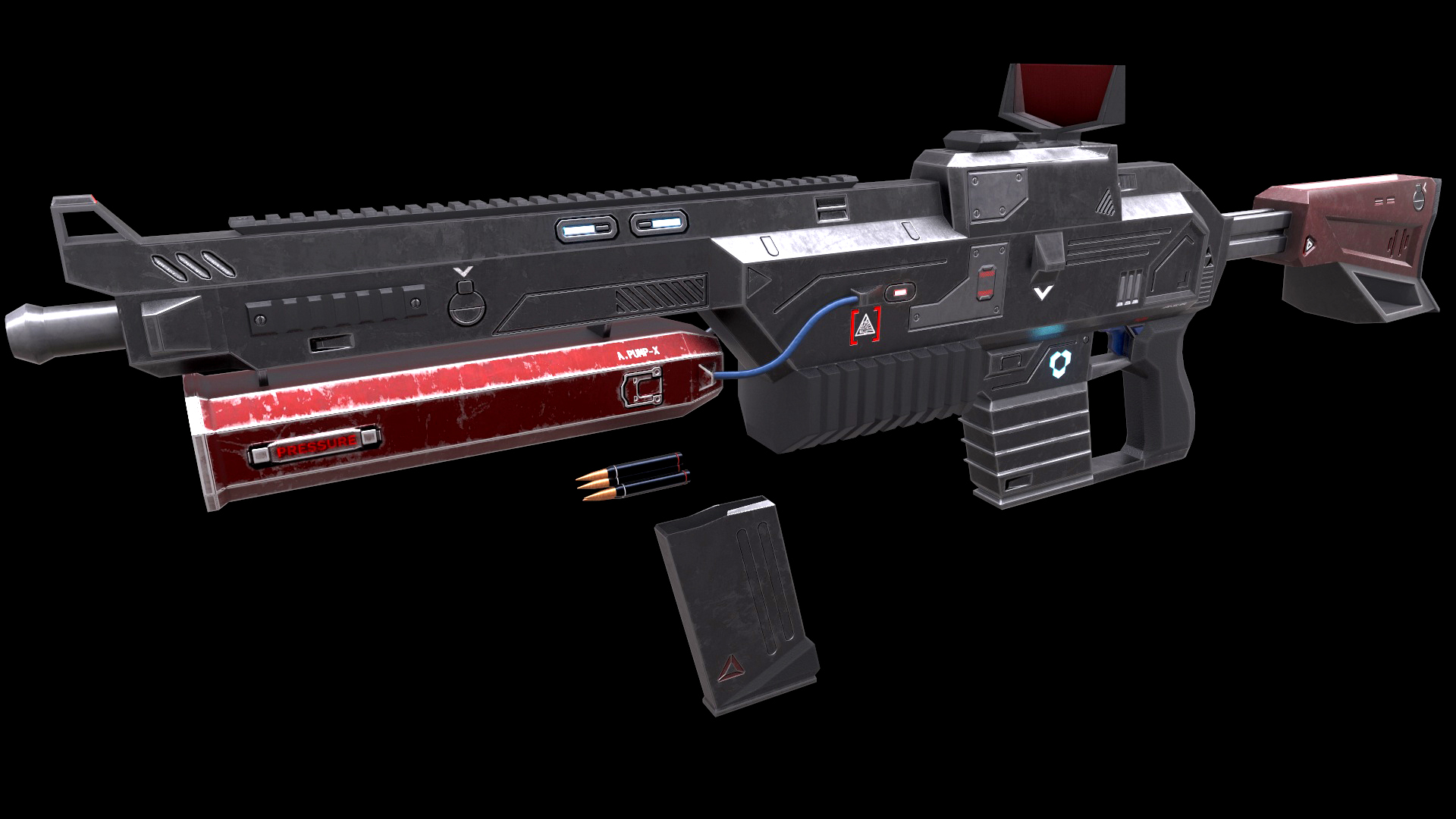 Sci-fi Rifle (Magazine, Bullets, Triger, Eject Button Included) Low ...