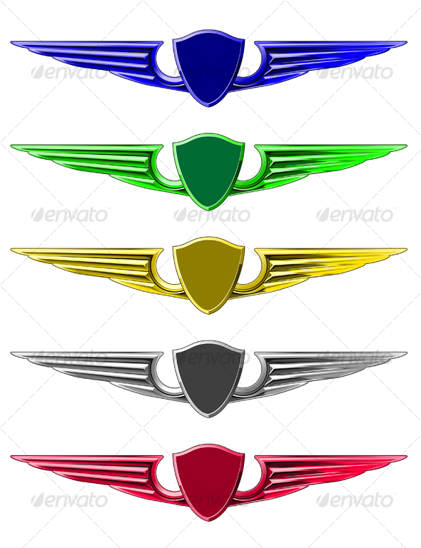 Set of emblems - Decorative Symbols Decorative