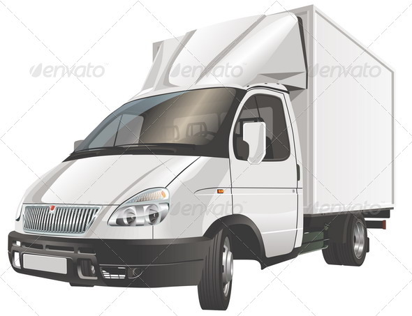Delivery / Cargo Truck - Man-made Objects Objects