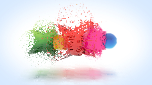 Colorful Splatter Logo Reveal