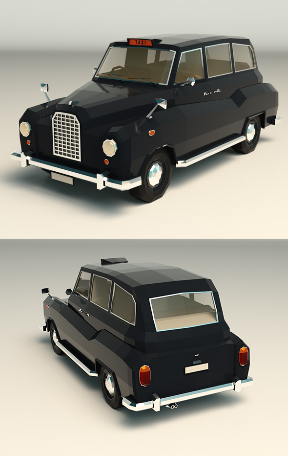 Low Poly Taxi - 3Docean 26853396