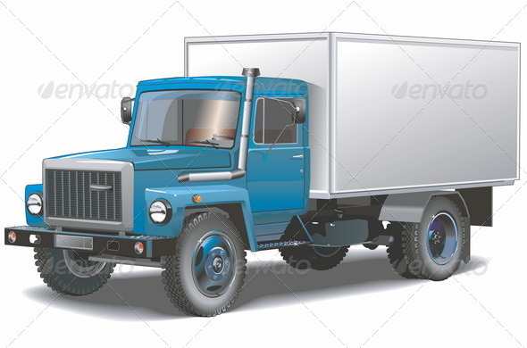 Cargo Truck - Man-made Objects Objects
