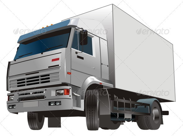 Cargo Truck - Man-made Objects Objects