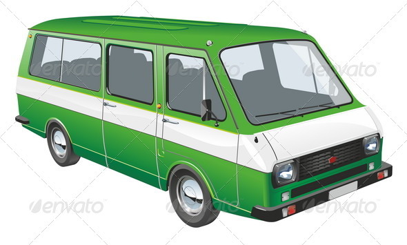 Mini Bus - Man-made Objects Objects