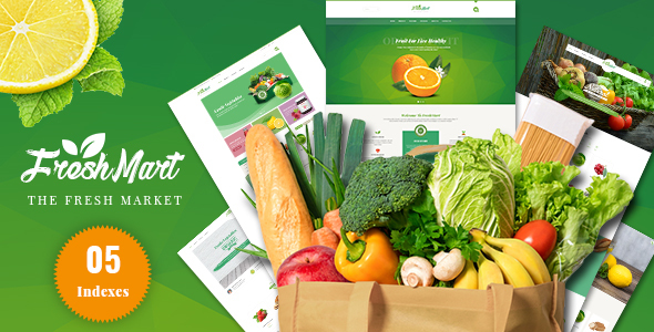 Freshmart - Organic Food Joomla Template