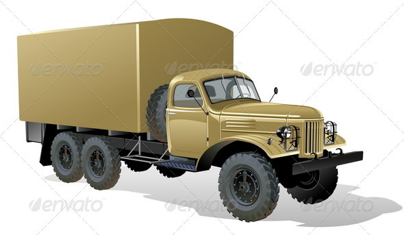 6x6 Heavy Cargo Truck - Man-made Objects Objects