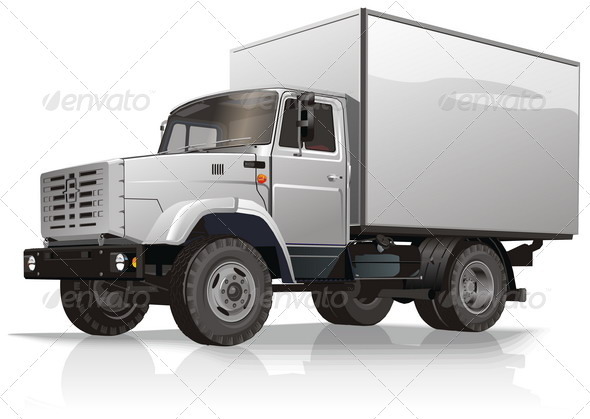 Cargo Truck - Man-made Objects Objects