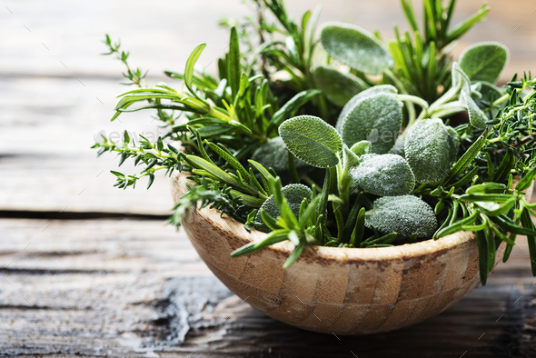 Mix of herbs - Stock Photo - Images