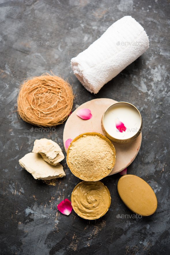 Ayurvedic Face Pack Stock Photo by stockimagefactory PhotoDune
